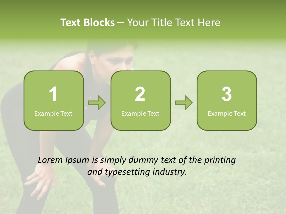 Young Activity Woman PowerPoint Template