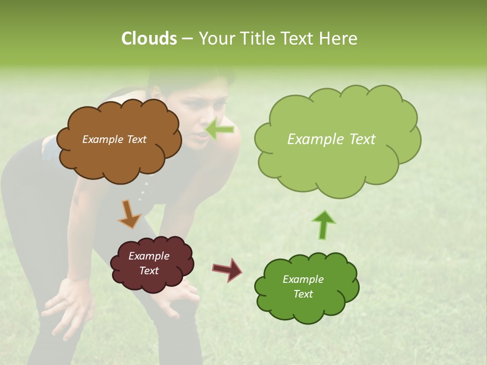 Young Activity Woman PowerPoint Template