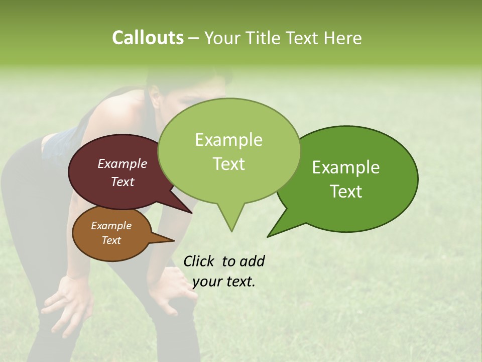 Young Activity Woman PowerPoint Template