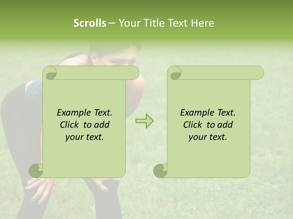 Young Activity Woman PowerPoint Template