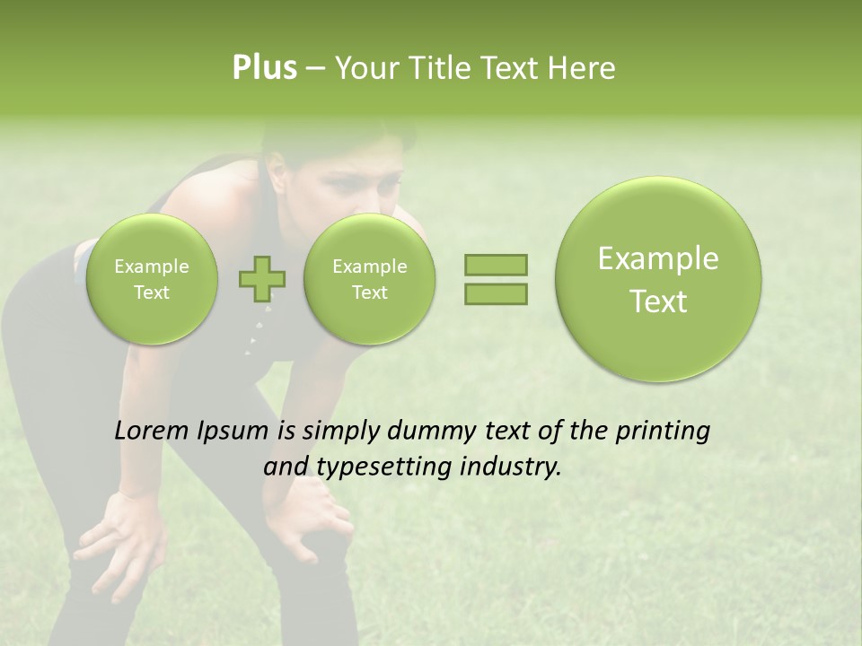 Young Activity Woman PowerPoint Template