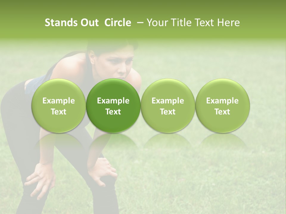 Young Activity Woman PowerPoint Template