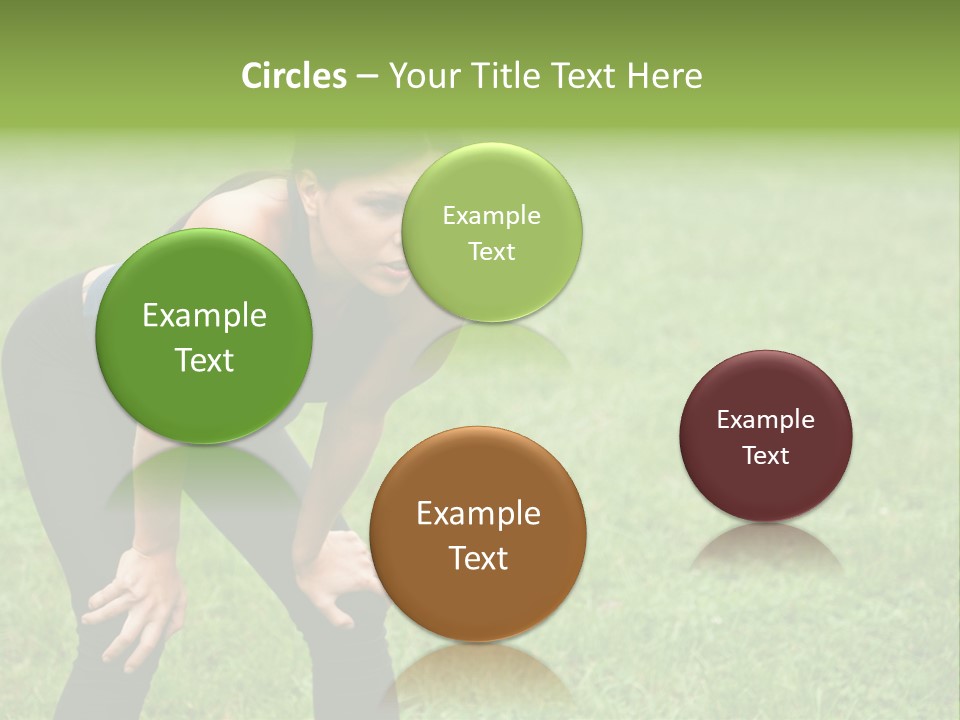 Young Activity Woman PowerPoint Template