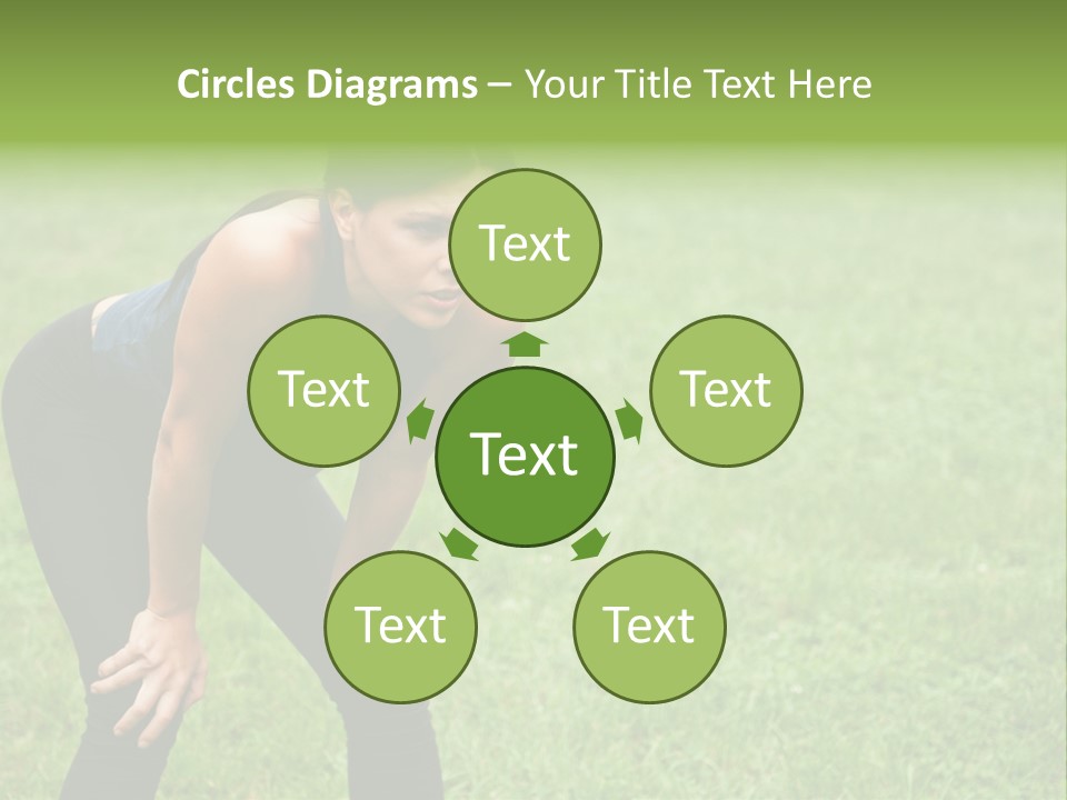 Young Activity Woman PowerPoint Template