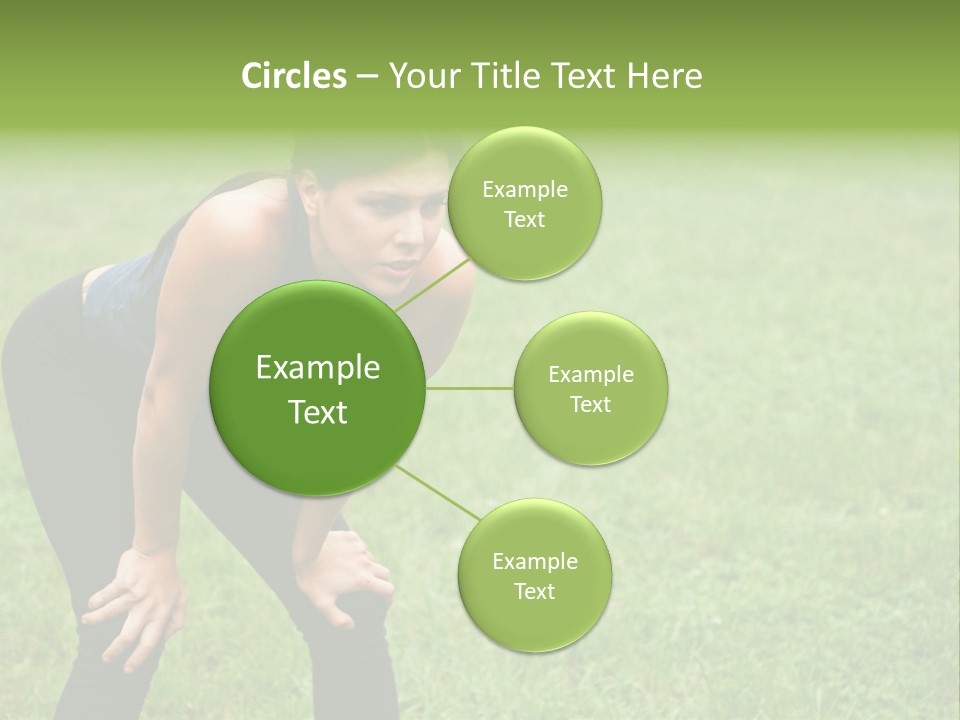 Young Activity Woman PowerPoint Template