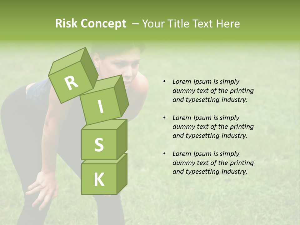 Young Activity Woman PowerPoint Template