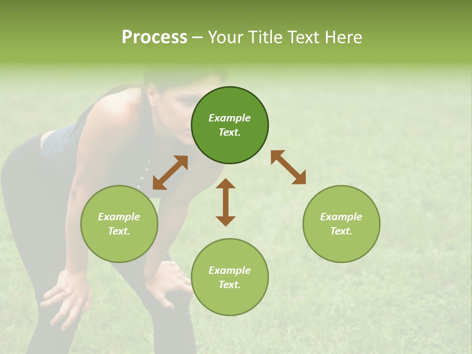 Young Activity Woman PowerPoint Template