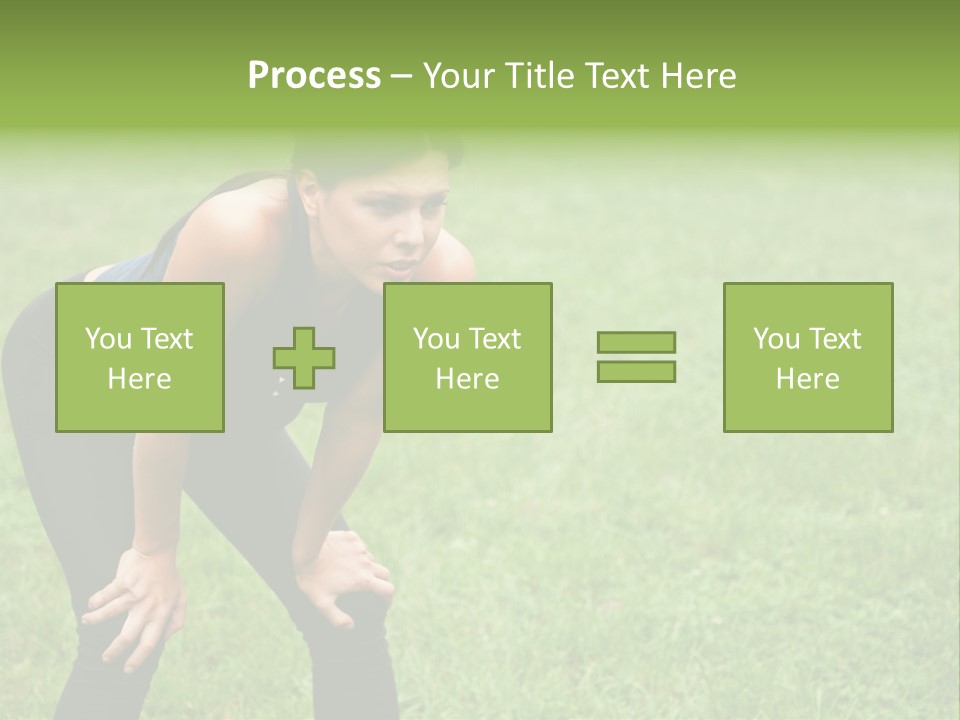 Young Activity Woman PowerPoint Template