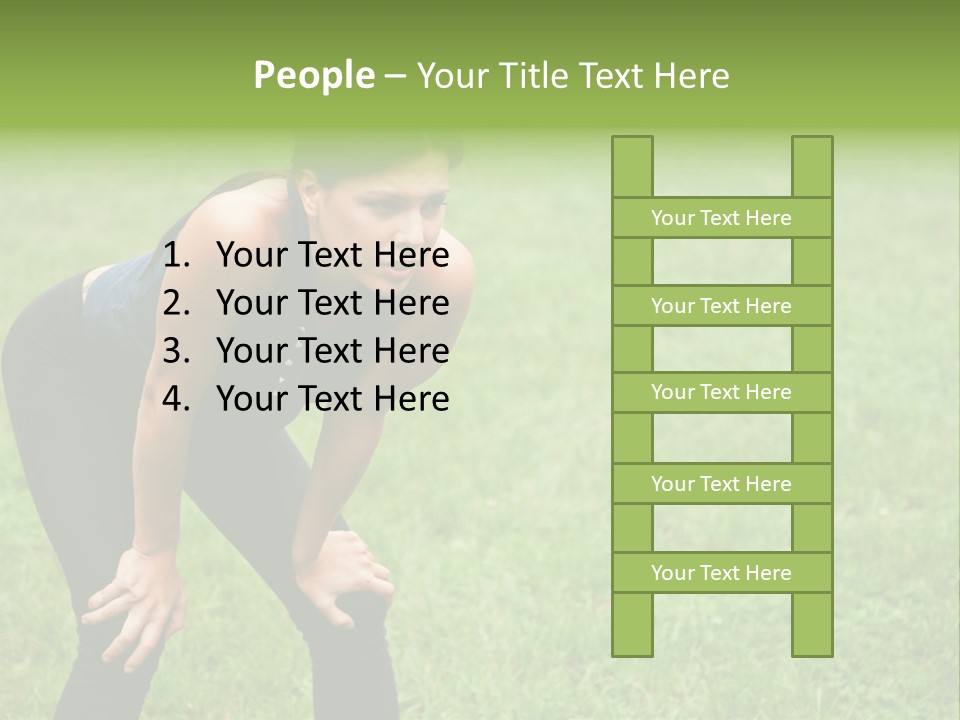 Young Activity Woman PowerPoint Template