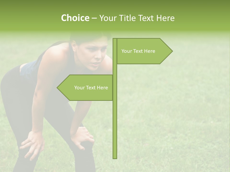 Young Activity Woman PowerPoint Template