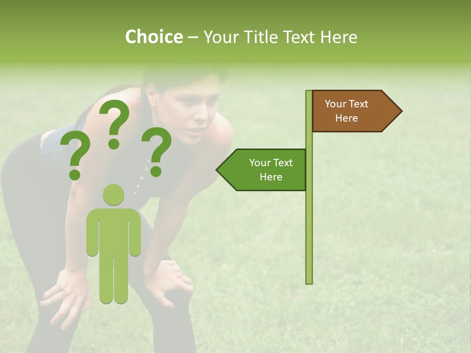 Young Activity Woman PowerPoint Template