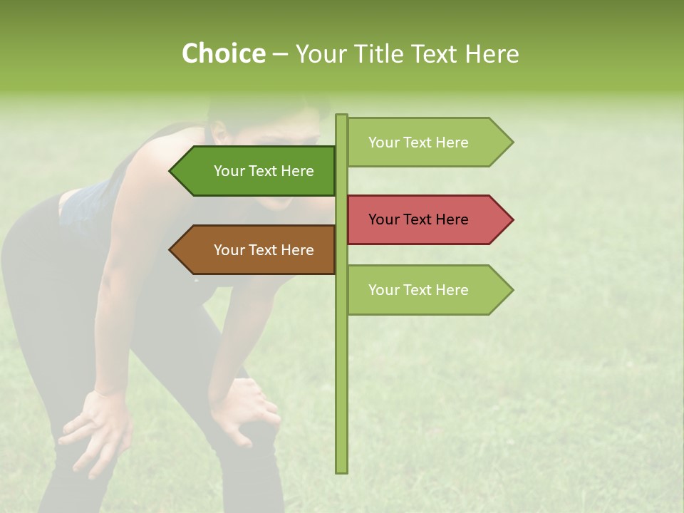 Young Activity Woman PowerPoint Template