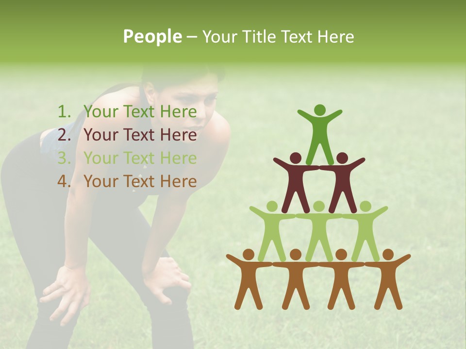 Young Activity Woman PowerPoint Template