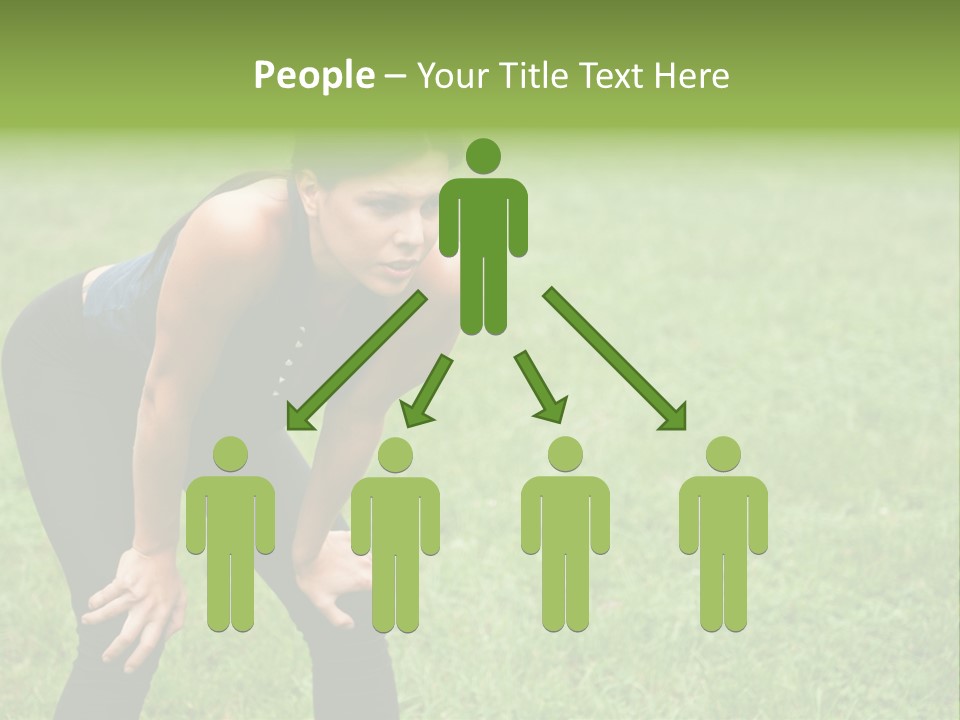 Young Activity Woman PowerPoint Template