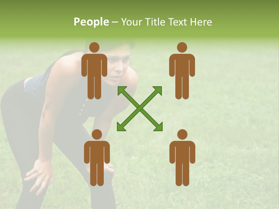 Young Activity Woman PowerPoint Template