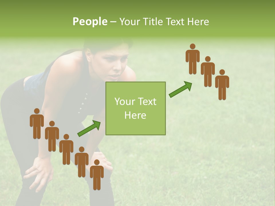 Young Activity Woman PowerPoint Template