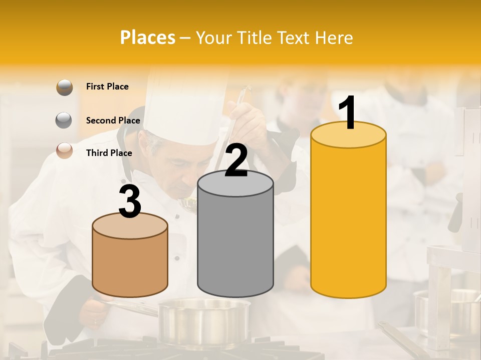 Man Restaurant Female PowerPoint Template