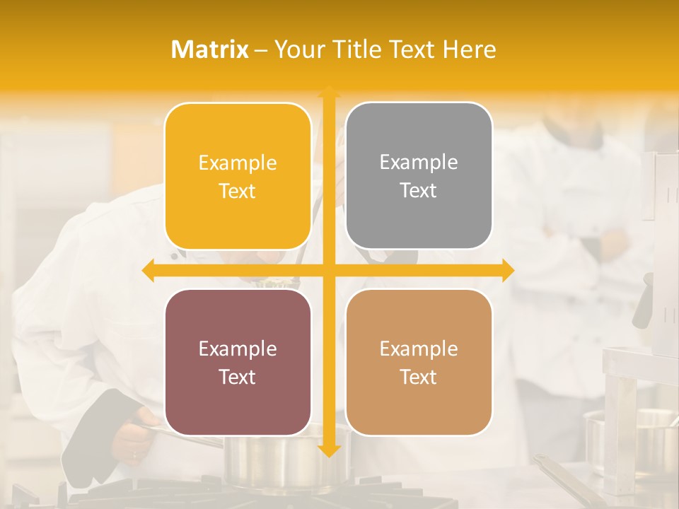 Man Restaurant Female PowerPoint Template