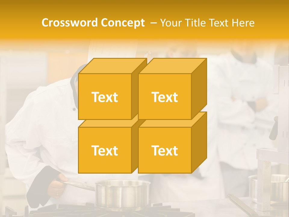 Man Restaurant Female PowerPoint Template