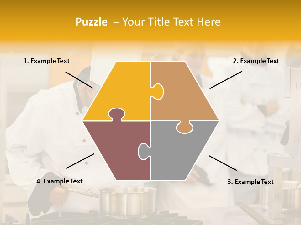 Man Restaurant Female PowerPoint Template