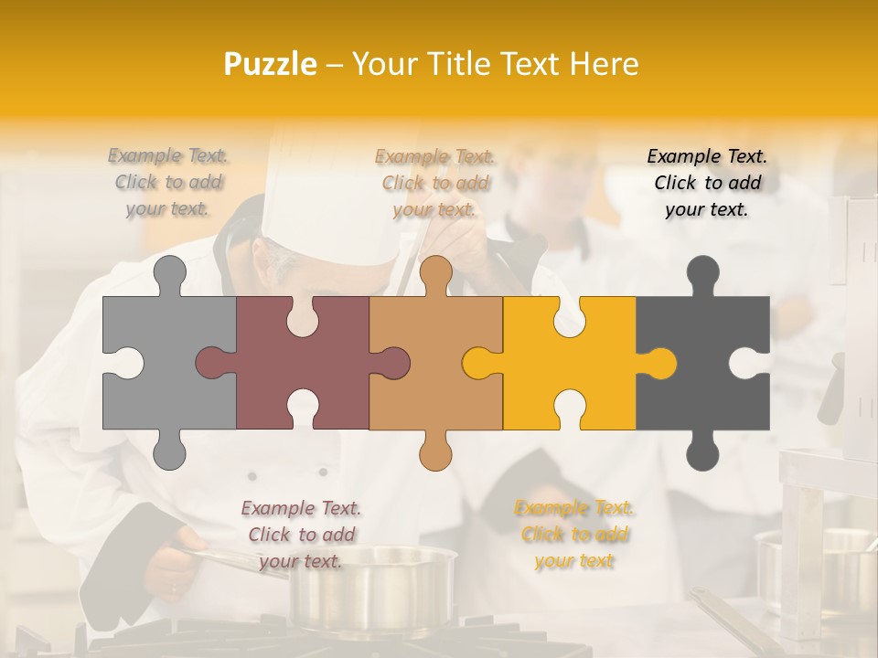 Man Restaurant Female PowerPoint Template