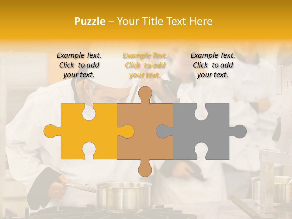 Man Restaurant Female PowerPoint Template