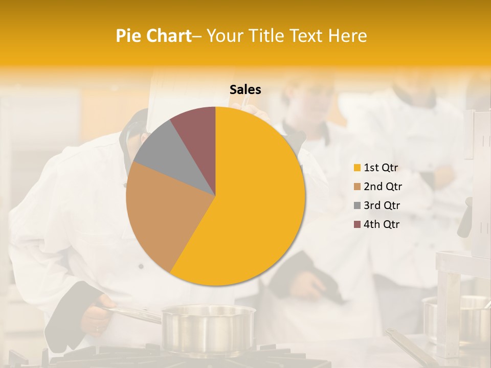 Man Restaurant Female PowerPoint Template