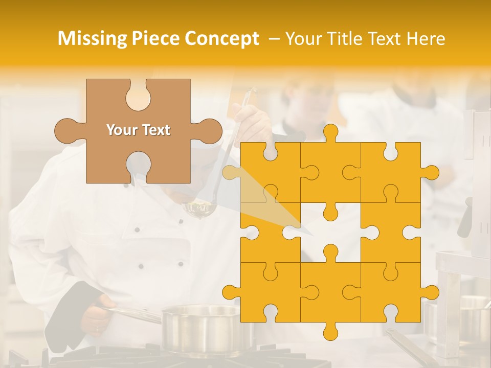 Man Restaurant Female PowerPoint Template