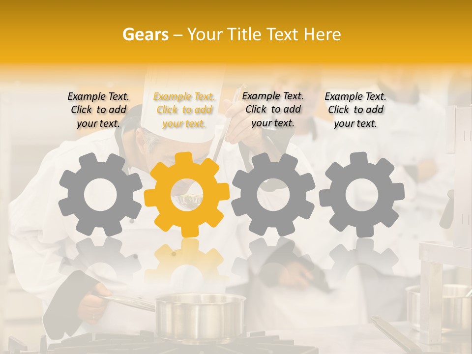 Man Restaurant Female PowerPoint Template