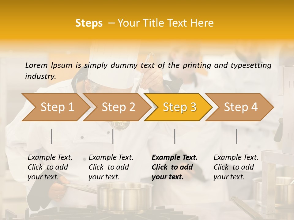 Man Restaurant Female PowerPoint Template