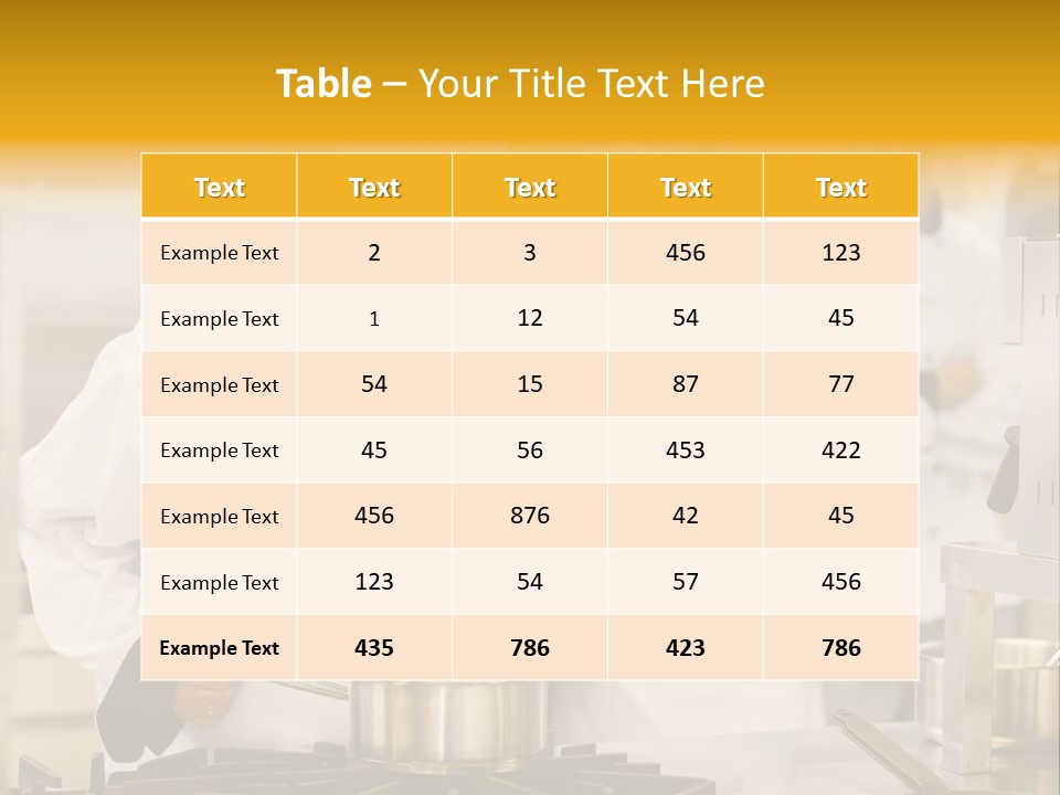 Man Restaurant Female PowerPoint Template