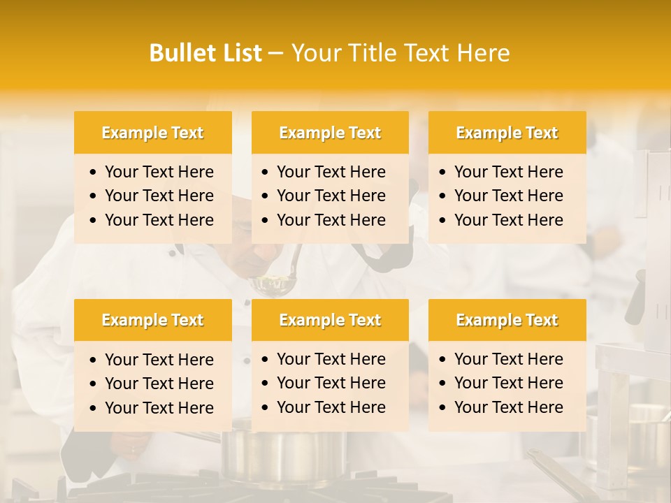 Man Restaurant Female PowerPoint Template