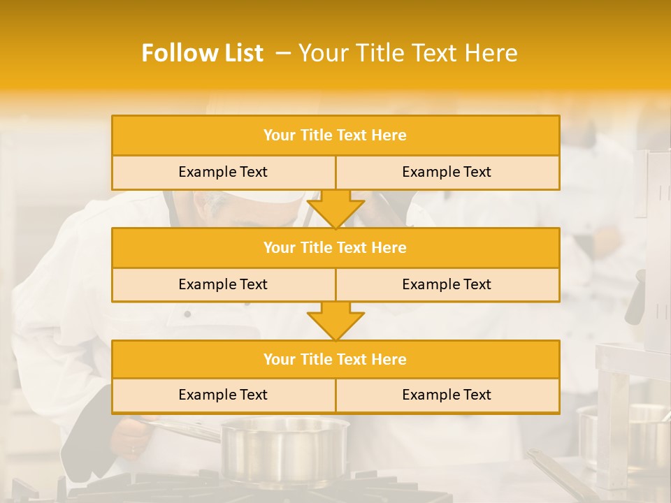 Man Restaurant Female PowerPoint Template