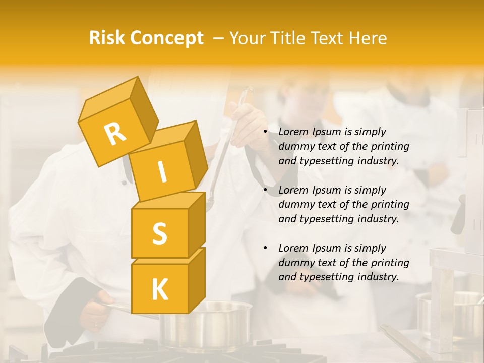 Man Restaurant Female PowerPoint Template