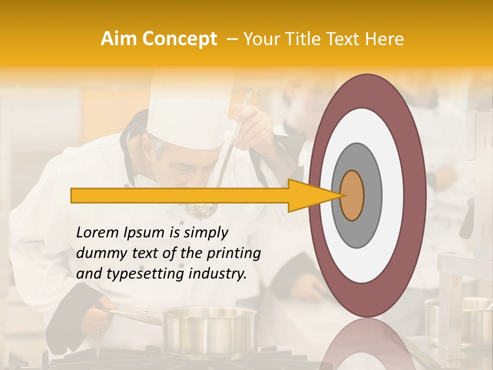 Man Restaurant Female PowerPoint Template