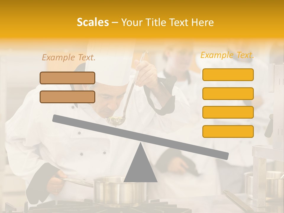 Man Restaurant Female PowerPoint Template