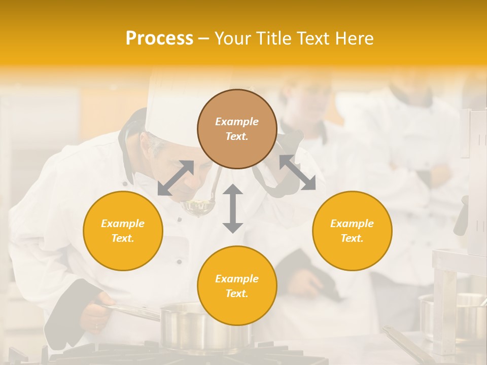 Man Restaurant Female PowerPoint Template