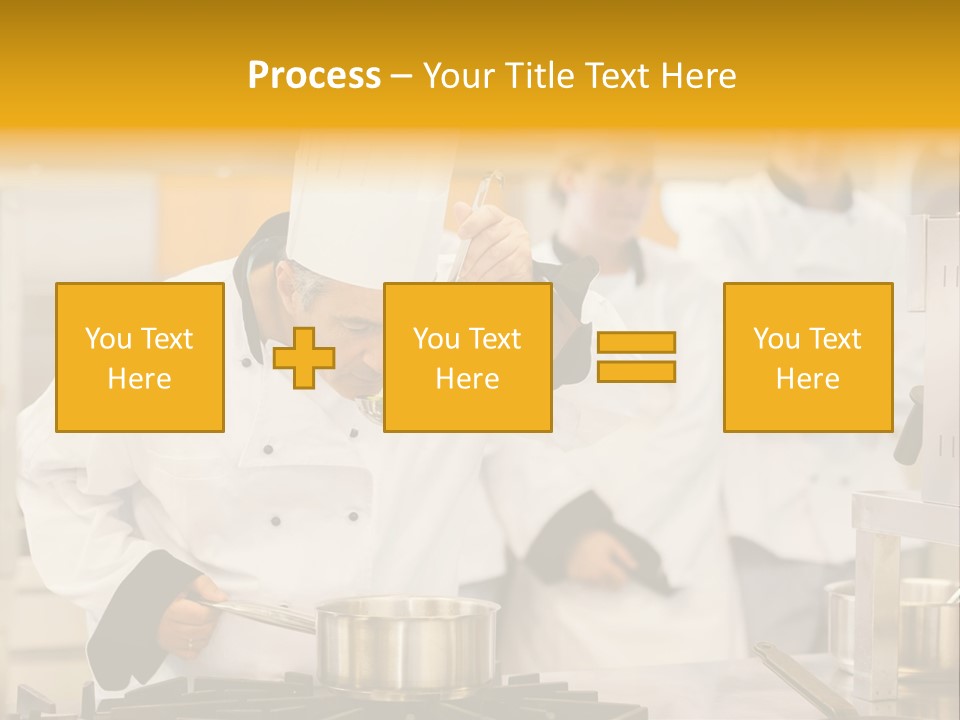 Man Restaurant Female PowerPoint Template