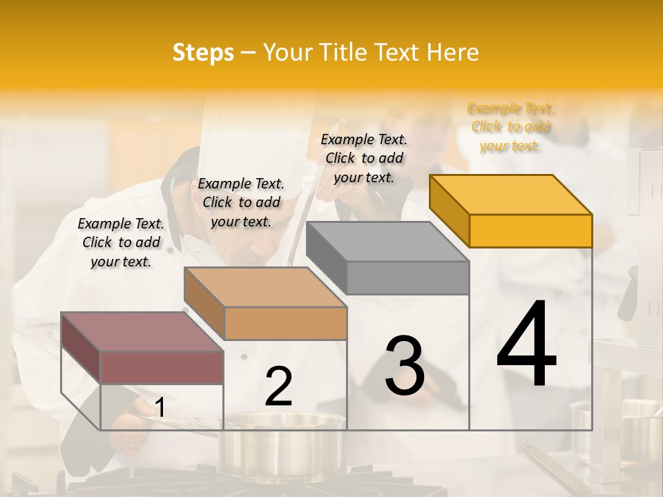 Man Restaurant Female PowerPoint Template