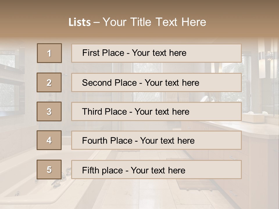 Floor Home Furnishings PowerPoint Template