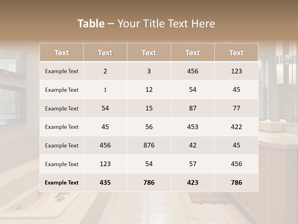 Floor Home Furnishings PowerPoint Template