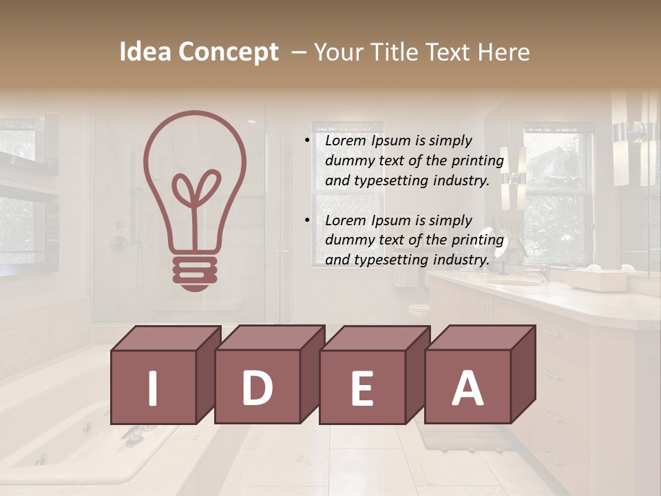 Floor Home Furnishings PowerPoint Template