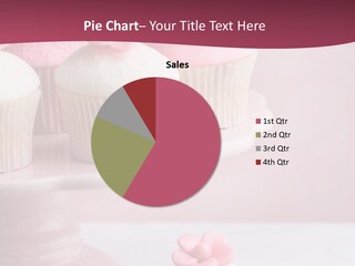Pink Cup Cake Gourmet PowerPoint Template