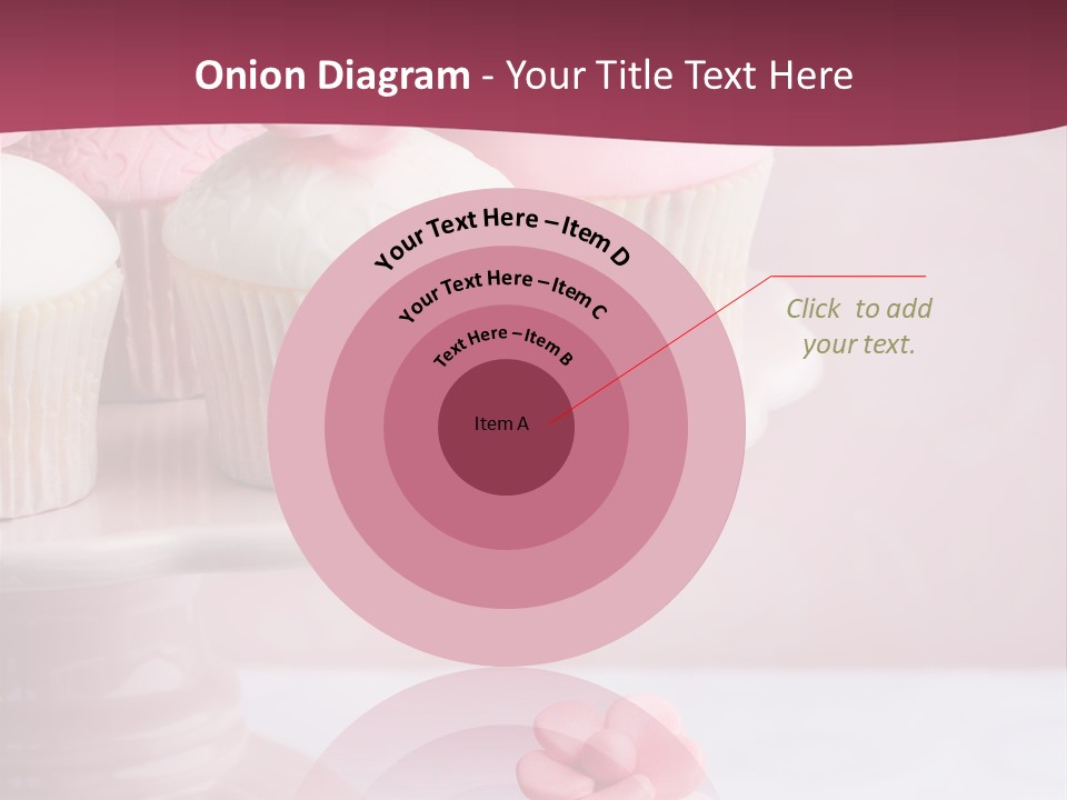 Pink Cup Cake Gourmet PowerPoint Template