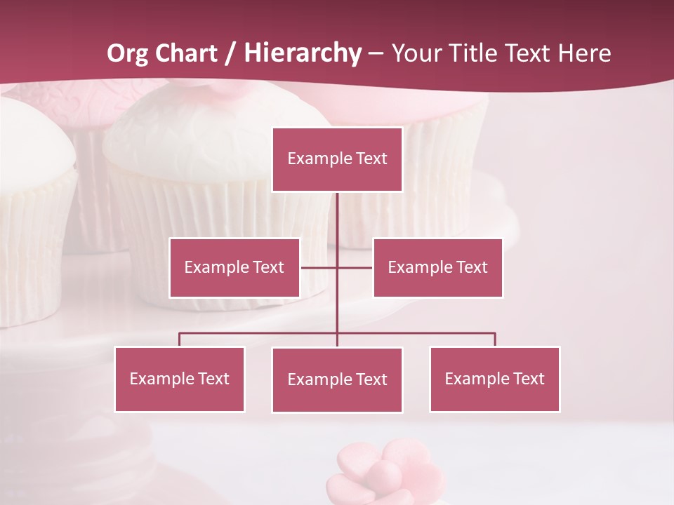 Pink Cup Cake Gourmet PowerPoint Template