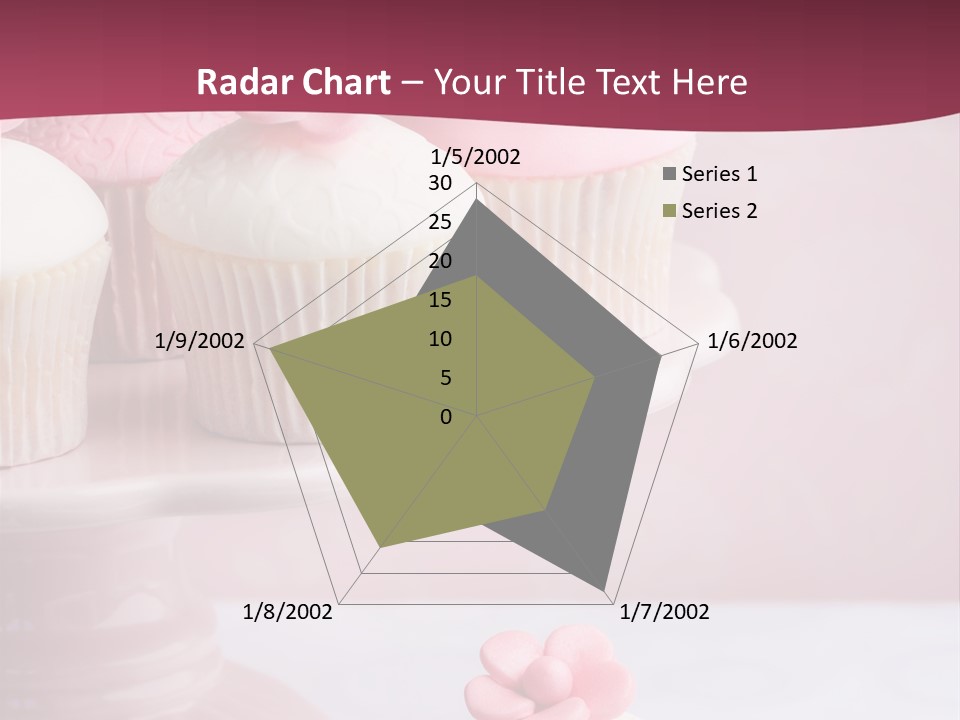 Pink Cup Cake Gourmet PowerPoint Template