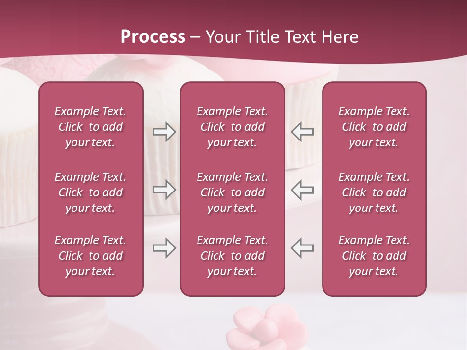 Pink Cup Cake Gourmet PowerPoint Template
