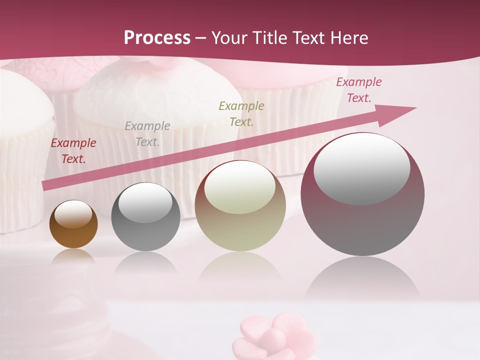 Pink Cup Cake Gourmet PowerPoint Template