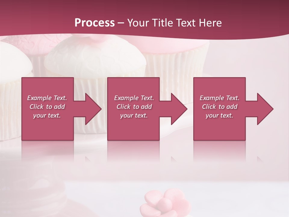 Pink Cup Cake Gourmet PowerPoint Template