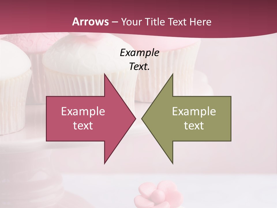 Pink Cup Cake Gourmet PowerPoint Template